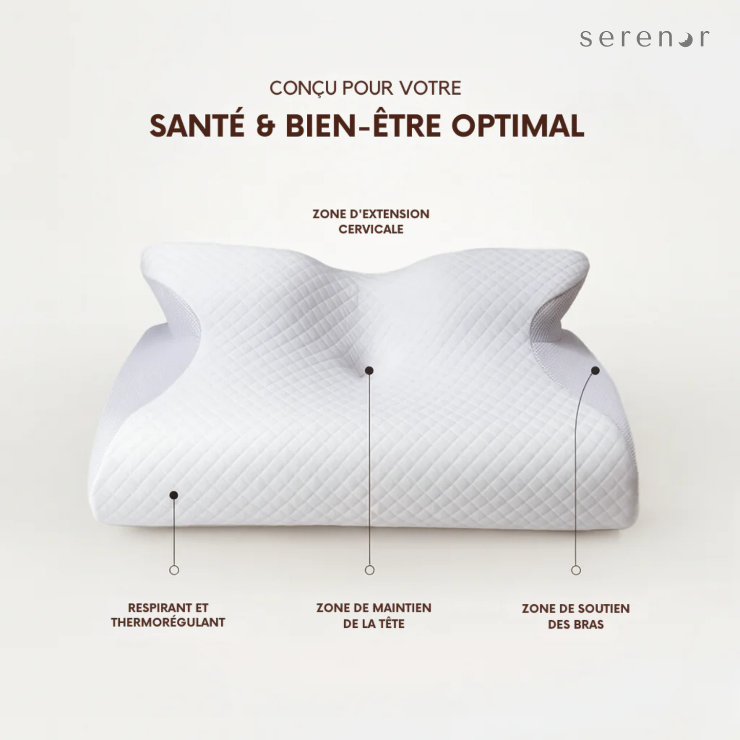 Oreiller Ergonomique Serenity